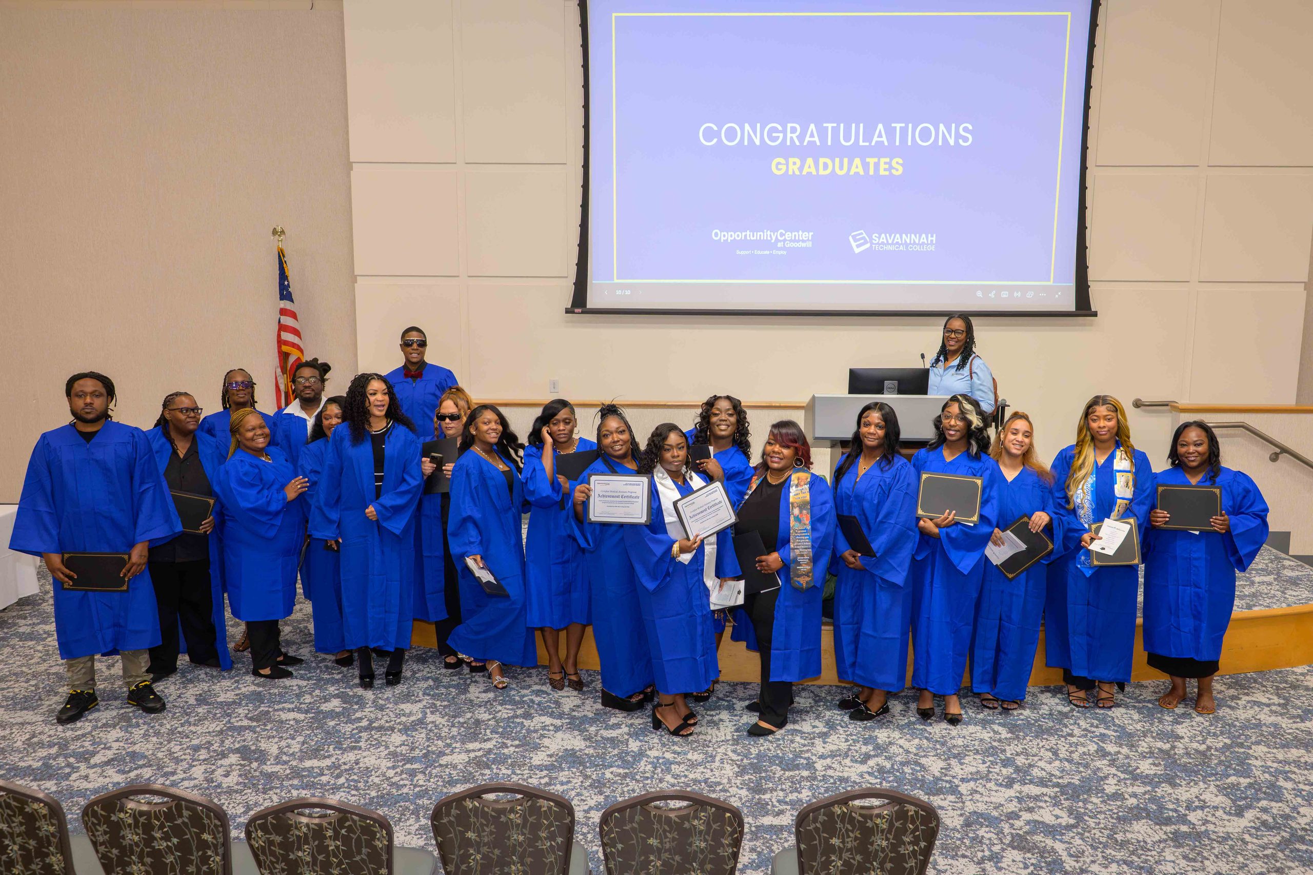 Goodwill and Savannah Tech Career Credentialing Recognition Celebration